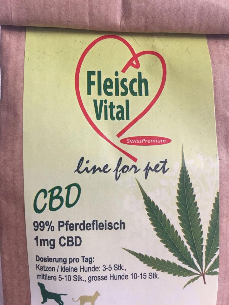 Pferdefleisch mit 1mg CBD